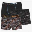 3PACK Boxershorts för herrar Molvy multicolour (MP-10262934-BEU)