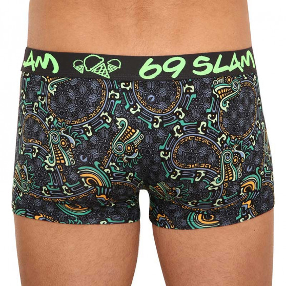 Boxershorts för män 69SLAM hip bambu mayan drake (MHBMDG-BB)