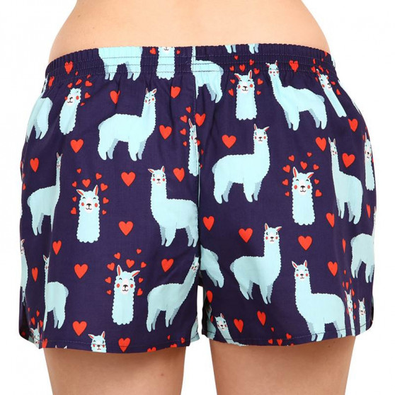 Glada damshorts Dedoles Llama och hjärtan (DWLB1318)