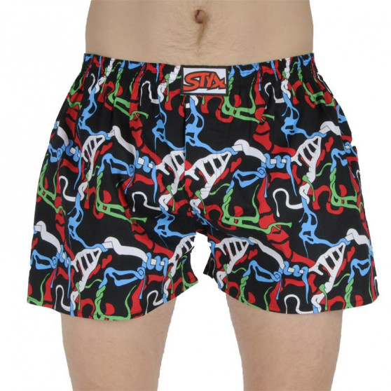 3PACK Boxershorts för herrar Styx art klassiskt gummi överdimensionerat (E11545657)