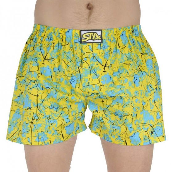 3PACK Boxershorts för herrar Styx art klassiskt gummi överdimensionerat (E11545657)