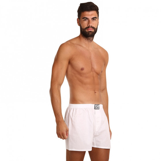 Boxershorts för herrar Styx klassisk elastisk vit (A1061)