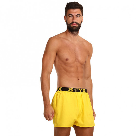 Boxershorts för herrar Styx sport elastisk gul (B1068)