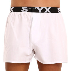 Boxershorts för herrar Styx sport elastisk vit (B1061)