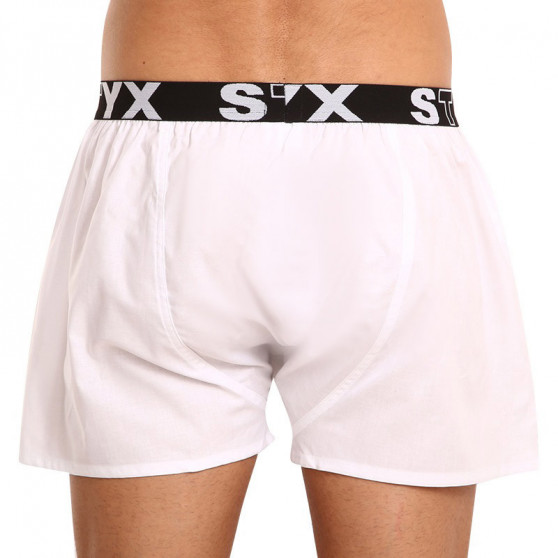 Boxershorts för herrar Styx sport elastisk vit (B1061)