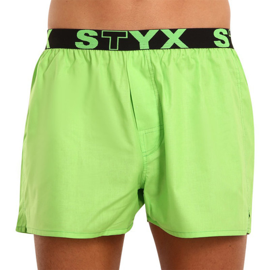 Boxershorts för herrar Styx sport elastisk grön (B1069)