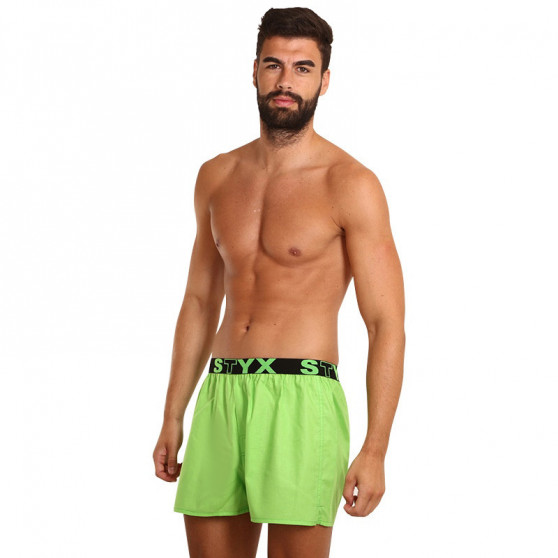 Boxershorts för herrar Styx sport elastisk grön (B1069)