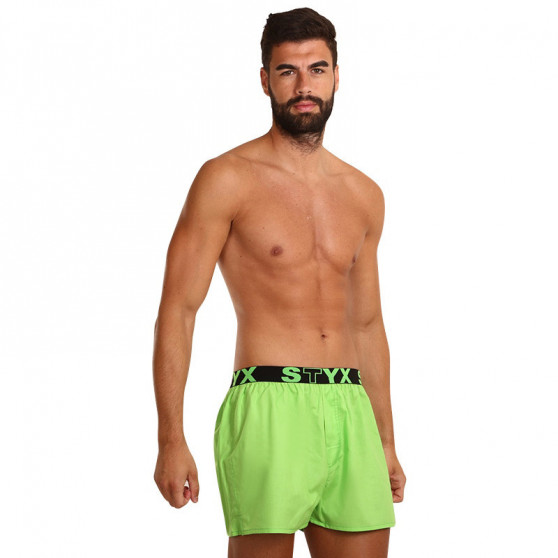 Boxershorts för herrar Styx sport elastisk grön (B1069)