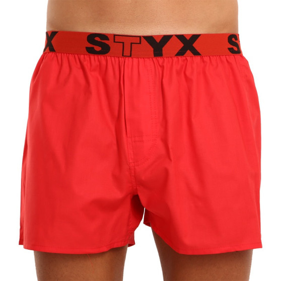 Boxershorts för herrar Styx sport elastisk röd (B1064)