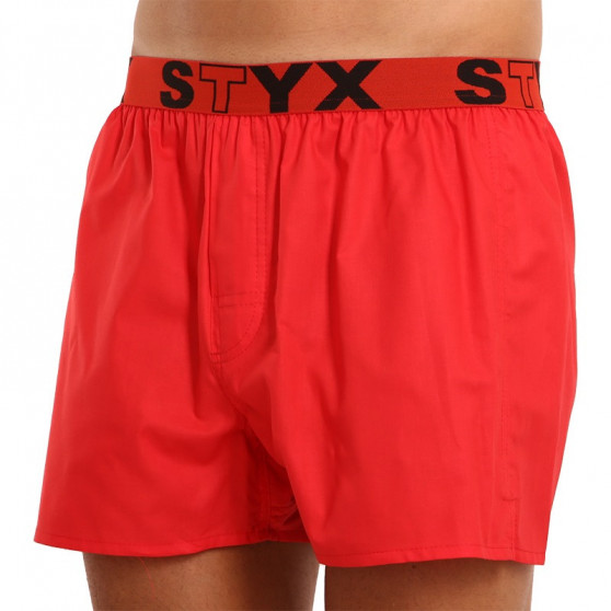 Boxershorts för herrar Styx sport elastisk röd (B1064)