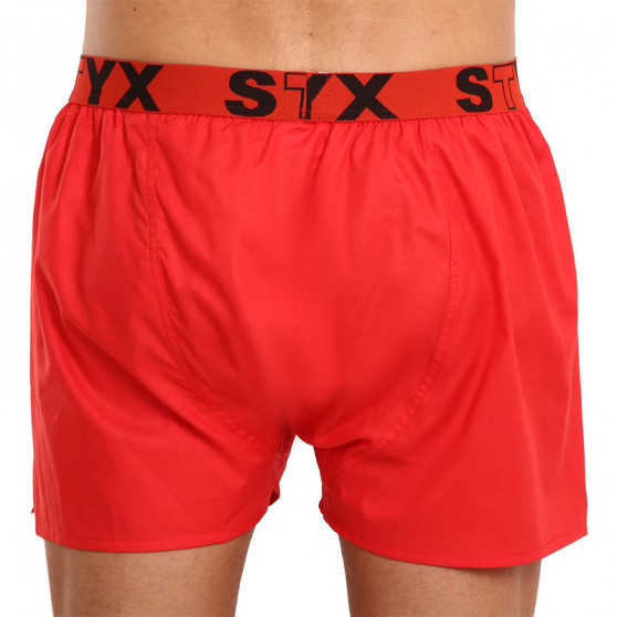 Boxershorts för herrar Styx sport elastisk röd (B1064)