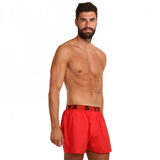 Boxershorts för herrar Styx sport elastisk röd (B1064)