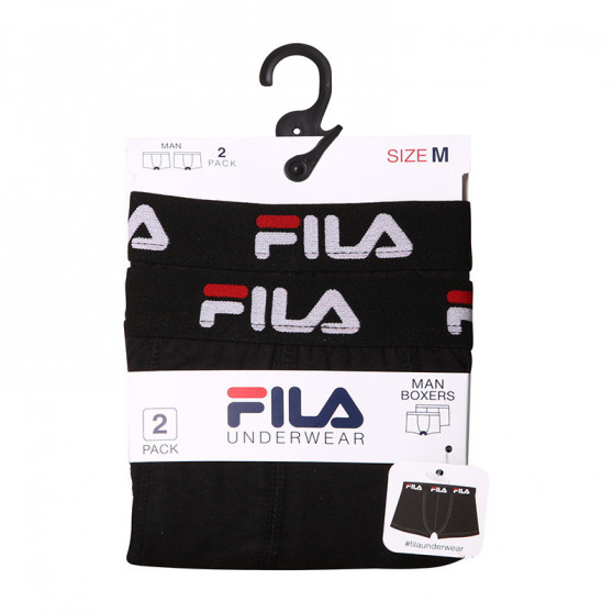 2PACK Boxershorts för herrar Fila svart (FU5141/2-200)