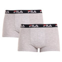 2PACK Boxershorts för herrar Fila grå (FU5142/2-400)