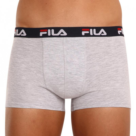 2PACK Boxershorts för herrar Fila grå (FU5142/2-400)