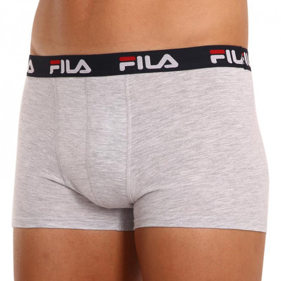 2PACK Boxershorts för herrar Fila grå (FU5142/2-400)