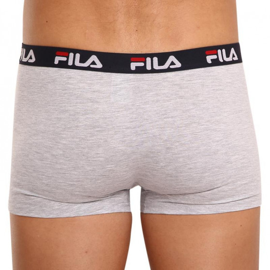 2PACK Boxershorts för herrar Fila grå (FU5142/2-400)