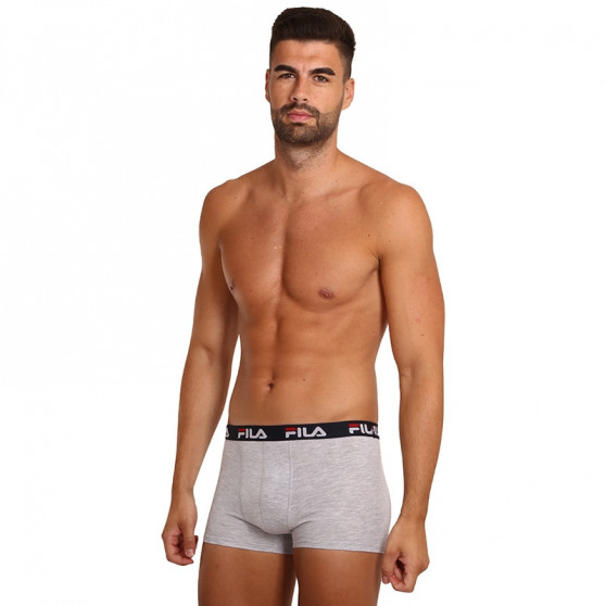 2PACK Boxershorts för herrar Fila grå (FU5142/2-400)