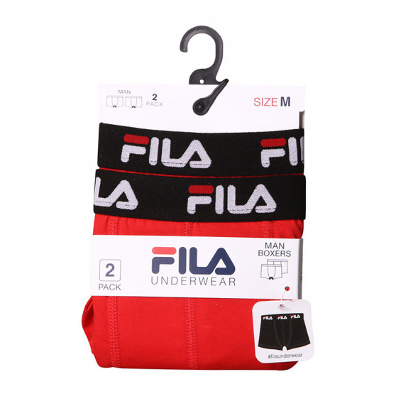 2PACK Boxershorts för herrar Fila röd (FU5141/2-118)