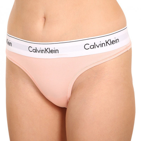 Stringtrosor för kvinnor Calvin Klein oversized orange (QF5117E-FAL)