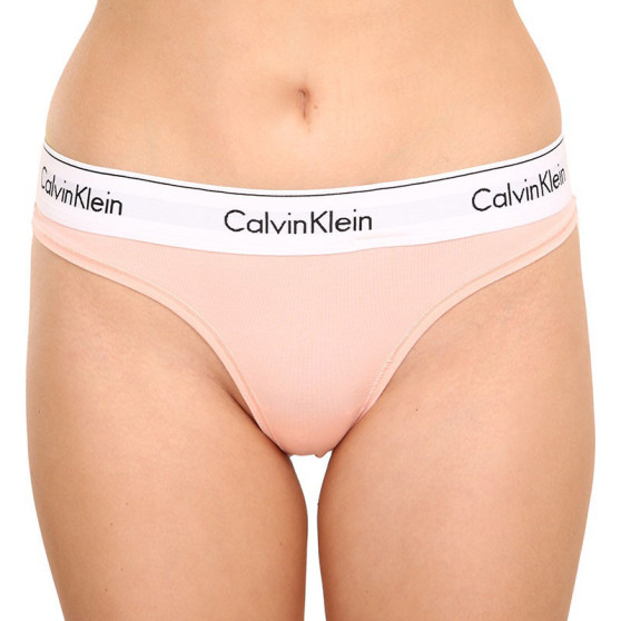 Stringtrosor för kvinnor Calvin Klein oversized orange (QF5117E-FAL)