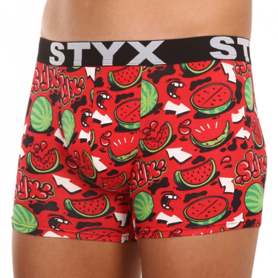 Boxershorts för män Styx lång konst sport gummimeloner (U1459)