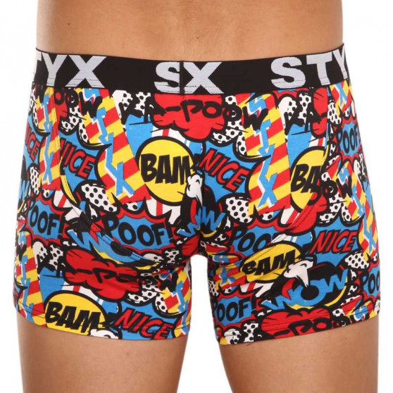 Boxershorts för män Styx lång konst sport gummi poof (U1153)