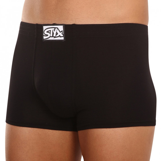 Boxershorts för herrar Styx klassisk resår svart (Q960)