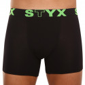 Boxershorts för herrar Styx lång sport elastisk svart (U962)