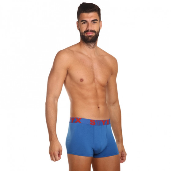 Boxershorts för herrar Styx sport elastisk blå (G967)