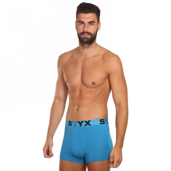 Boxershorts för män Styx sport elastisk ljusblå (G969)