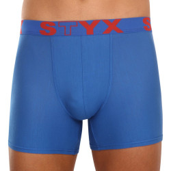 Boxershorts för män Styx lång sport elastisk blå (U967)