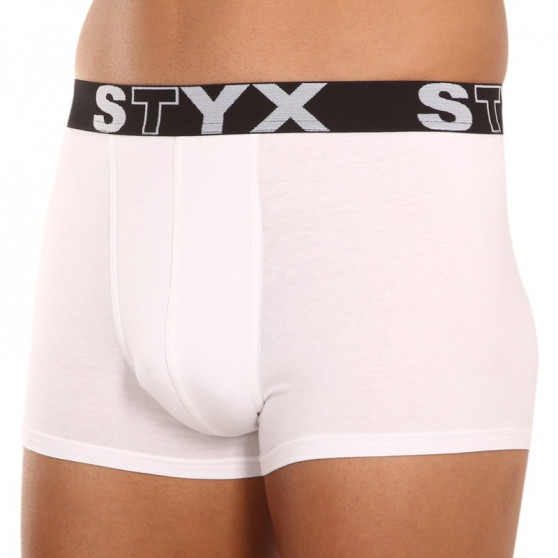 Boxershorts för män Styx sport elastisk vit (G1061)