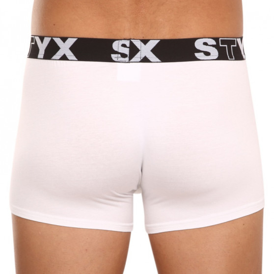 Boxershorts för män Styx sport elastisk vit (G1061)