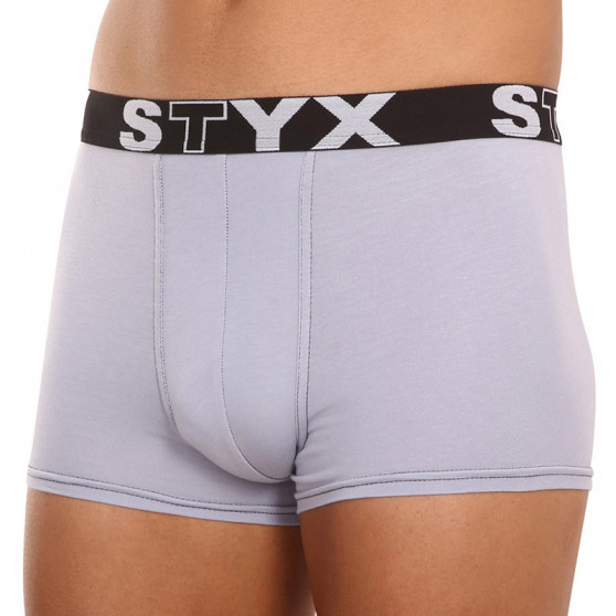 Boxershorts för män Styx sport elastisk ljusgrå (G1062)