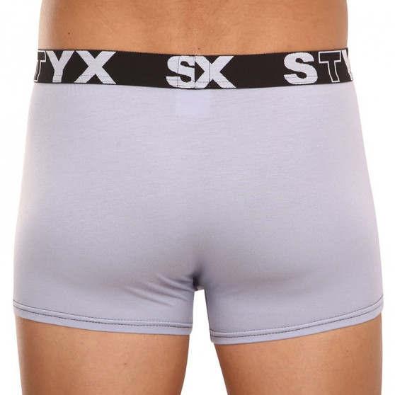 Boxershorts för män Styx sport elastisk ljusgrå (G1062)