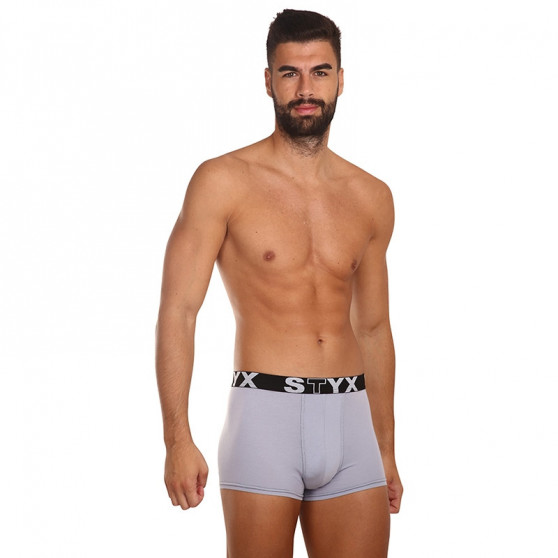 Boxershorts för män Styx sport elastisk ljusgrå (G1062)