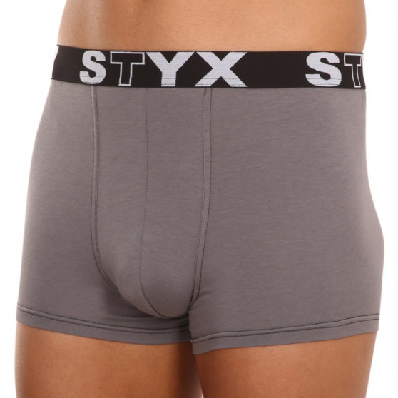 Boxershorts för herrar Styx sport elastisk mörkgrå (G1063)