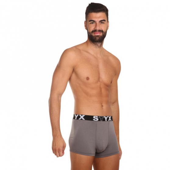 Boxershorts för herrar Styx sport elastisk mörkgrå (G1063)