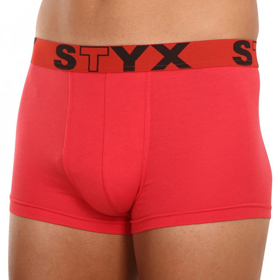 Boxershorts för män Styx sport elastisk röd (G1064)