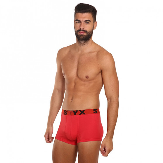 Boxershorts för män Styx sport elastisk röd (G1064)