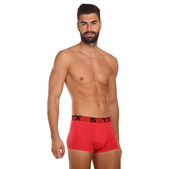 Boxershorts för män Styx sport elastisk röd (G1064)