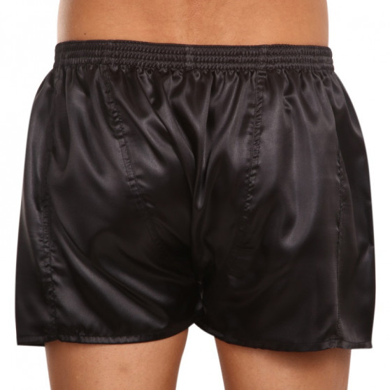 Boxershorts för herrar Styx klassisk elastisk satin svart (C960)