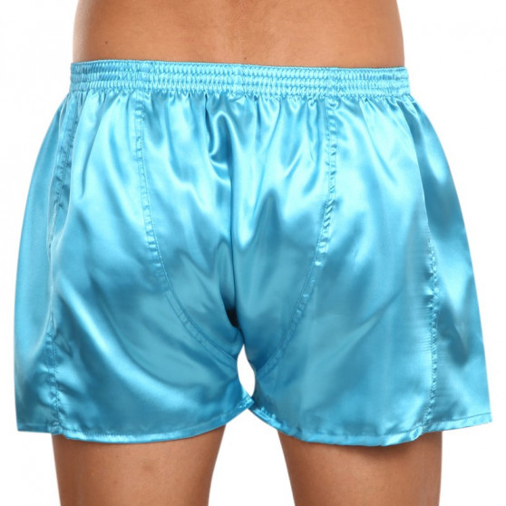 Boxershorts för herrar Styx classic rubber satin blue (C967)