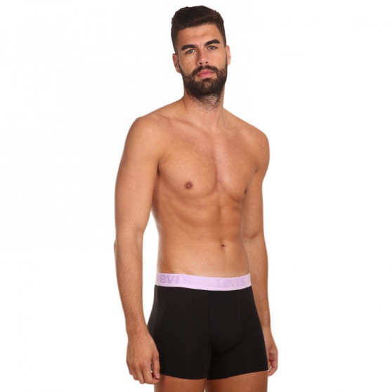 3PACK Boxershorts för herrar Levis svart (905045001 016)