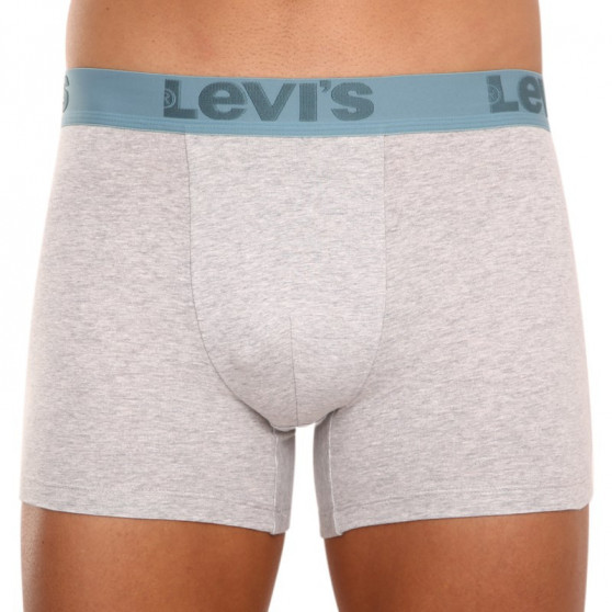 3PACK Boxershorts för herrar Levis grå (905045001 015)