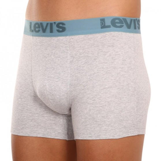 3PACK Boxershorts för herrar Levis grå (905045001 015)