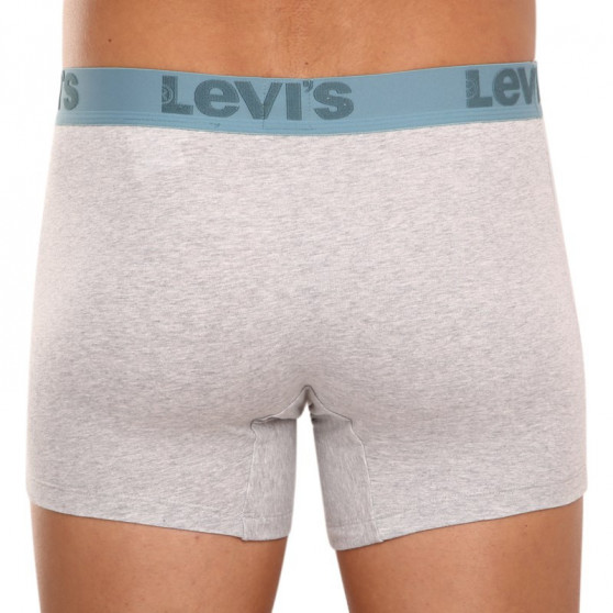 3PACK Boxershorts för herrar Levis grå (905045001 015)