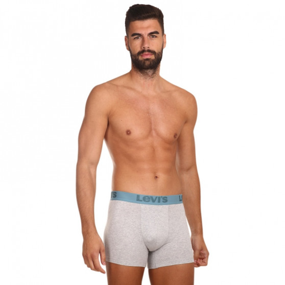 3PACK Boxershorts för herrar Levis grå (905045001 015)