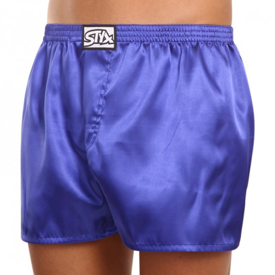 Boxershorts för herrar Styx klassisk gummi satin lila (C666)